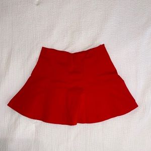 Zara Red Mini Skirt